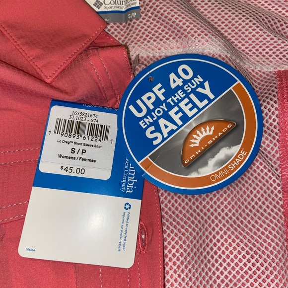 🆕 Salmon Rose Colored Columbia Performance Fishing Gear Shirt - Picture 8 of 11